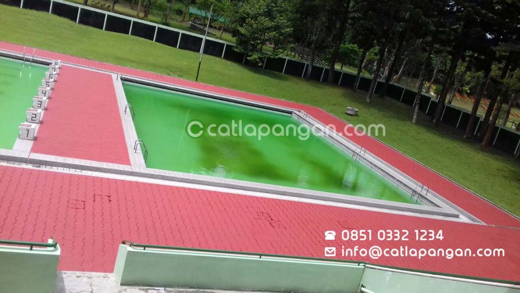Proyek referensi pengecatan paving block dikerjakan oleh Catlapangan.COM, kontraktor cat lapangan olahraga menggunakan Tennokote cat lapangan terpopuler bersertifikat ITF dari Propan.